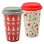 Kép 1/4 - Perfect Home Kerámia bögre fedővel karácsonyi 350 ml 13202