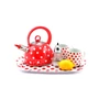 Kép 4/6 - Perfect Home Teafőző, teáskanna 2l piros pöttyös 13505