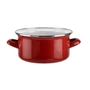 Kép 5/6 - Perfect Home Bordó Zománcozott Lábas fedővel 16 cm 14209