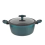 Kép 1/6 - Perfect Home Sea Line tapadásmentes alumínium lábas üvegfedővel 24cm, 4L, indukciós 15250