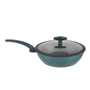 Kép 1/4 - Perfect Home Sea Line tapadásmentes alumínium Wok üvegfedővel 28cm indukciós 15811