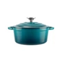 Kép 2/7 - Perfect Home Zománcozott öntöttvas lábas 20 cm, 2L türkizkék 16636