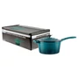 Kép 8/8 - Perfect Home Zománcozott öntöttvas nyeles lábas fedővel 19 cm 1,9L türkizkék 16641