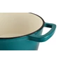 Kép 6/8 - Perfect Home Zománcozott öntöttvas nyeles lábas fedővel 19 cm 1,9L türkizkék 16641