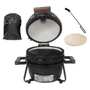 Kép 1/12 - Kamado SE Premium Line Grillező 13"/32cm fényes fekete - készlet 16703