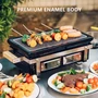 Kép 4/18 - Perfect Home Hibachi Grillező 39*22 cm szögletes fekete 16704 