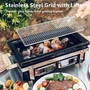 Kép 3/18 - Perfect Home Hibachi Grillező 39*22 cm szögletes fekete 16704 