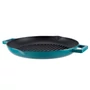 Kép 1/5 - Perfect Home Zománcozott Öntöttvas Grill Szeletsütő 31cm csőrös türkizkék 17817