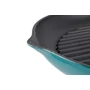 Kép 3/5 - Perfect Home Zománcozott Öntöttvas Grill Szeletsütő 31cm csőrös türkizkék 17817