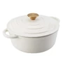 Kép 1/2 - Perfect Home Zománcozott öntöttvas lábas 20 cm, 2L fehér 17920