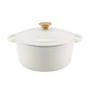 Kép 2/2 - Perfect Home Zománcozott öntöttvas lábas 20 cm, 2L fehér 17920