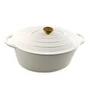 Kép 3/4 - Perfect Home Zománcozott öntöttvas kacsasütő ovális 30cm, 4.2L fehér 17923