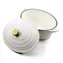 Kép 4/4 - Perfect Home Zománcozott öntöttvas kacsasütő ovális 30cm, 4.2L fehér 17923