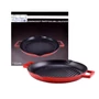 Kép 5/6 - Perfect Home Zománcozott Öntöttvas Grill Szeletsütő 31cm csőrös piros 28117