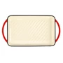 Kép 3/4 - Perfect Home Zománcozott Öntöttvas grill tepsi 33*21,5 cm piros 55010