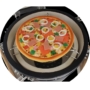 Kép 5/12 - Kamado Miniplus pizza sütő kő / deflektor  / indirekt sütőkő állvánnyal 72103
