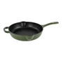 Kép 1/3 - Perfect Home Zománcozott Öntöttvas serpenyő 2 csőrrel 27 cm zöld 80055