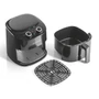 Kép 6/8 - GOURMETMAXX Forrólevegős fritőz/ Airfryer mechanikus fekete 4,5L 1450W DS11974