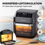 Kép 1/7 - GOURMETMAXX Forrólevegős fritőz/ Airfryer 12L 1700W fekete légkeveréses DS13606