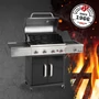 Kép 2/9 - Landmann Triton Maxx Coal Gázgrillkocsi / Grillező 4.1 (Faszenes Turbó Zónával) 04585-L