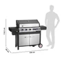 Kép 4/9 - Landmann  Gázgrillkocsi / Grillező 5.1 Maxx Zóna, Szemetessel 05855-L