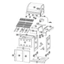Kép 3/4 - Landmann Triton PTS 3.1 Gázgrill / Grillező  (ezüst)  12940-L