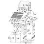 Kép 8/8 - Landmann Triton PTS 4.1 (fekete) Gázgrillkocsi / Grillező 12962-L