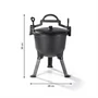 Kép 2/9 - Landmann Dutch Oven  / Vadász bogrács  zománcozott, öntöttvas 4,5L 13748-L