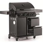 Kép 1/8 - Landmann Cool Black 4.1 Maxx  Gázgrill-kocsi / Grillező Fekete Öntöttvas (221611) 15273-L