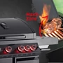 Kép 5/8 - Landmann Cool Black 4.1 Maxx  Gázgrill-kocsi / Grillező Fekete Öntöttvas (221611) 15273-L