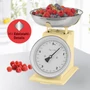 Kép 2/7 - GourmetMaxx Retro Konyhai mérleg vanília DS04904-L