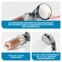 Kép 4/8 - EasyMaxx Zuhanyfej 3in1 8cm DS05206-L