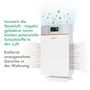 Kép 11/12 - MaxMee Légtisztító berendezés digitális 50W fehér/ezüst DS09814-L