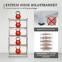 Kép 4/8 - EasyMaxx Magas Teherbírású Polc 5 Fapolccal DS11768-L