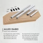Kép 6/8 - EasyMaxx Magas Teherbírású Polc 5 Fapolccal DS11768-L