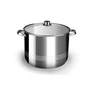 Kép 1/3 - Perfect Home Rozsdamentes fazék 32cm + üvegfedő 22 literes 13237